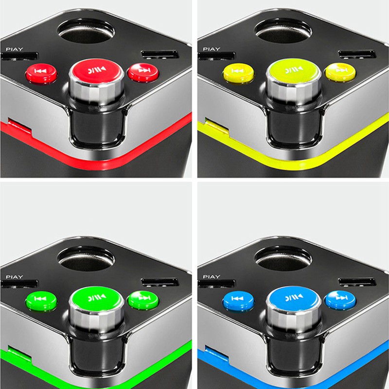 Ασύρματος Πομπός Αυτοκινήτου Bluetooth USB/SD MP3 Player & Διπλός Φορτιστής Dual USB 5V για Ποτηροθήκη - Cup Holder Car FM Transmitter